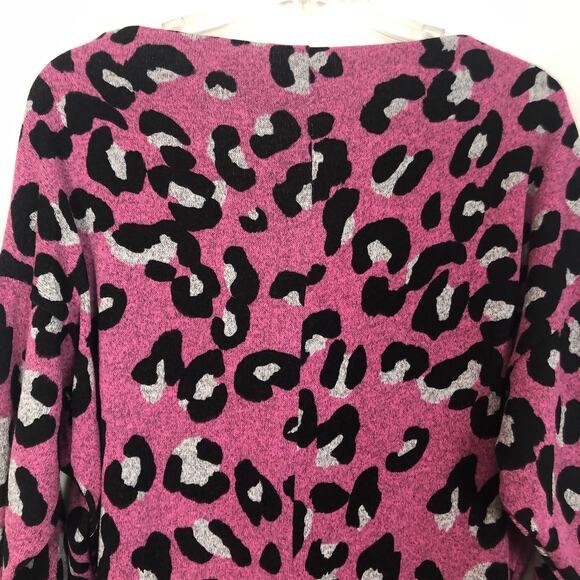 White Birch Animal Print Dolman Sleeve Sweater - Picture 8 of 11